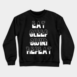 Eat, Sleep, Swim, Repeat Crewneck Sweatshirt